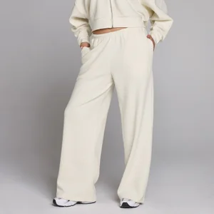 MP Dames Waffle Mid Rise Rechte Joggingbroek - Ivoor - Size M