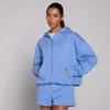 MP Dames Basics Hoodie met Rits - Korenbloemblauw