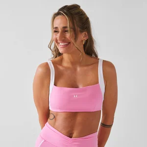 MP Dames X Tatiana Contrast Twist Back Sport-BH - Pretty Pink - Size XS