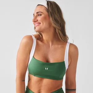 MP Dames X Tatiana Contrast Twist Back Sport-BH - Palm Green - Size XS