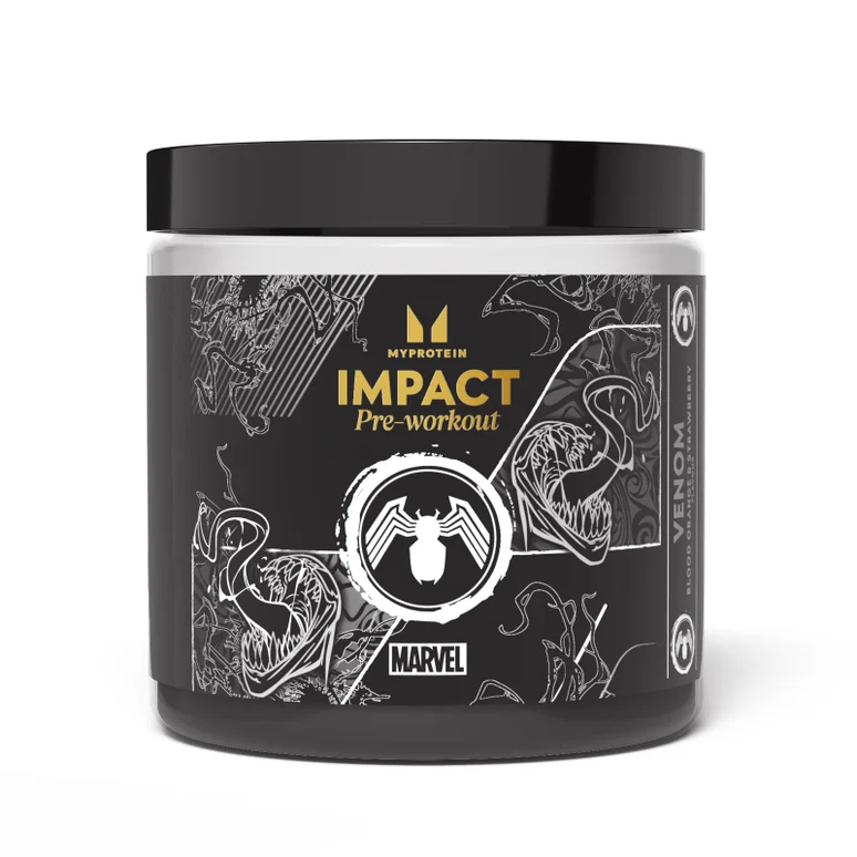 Impact Pre-Workout - Venom - Bloedsinaasappel en aardbei - 440g - 40servings - Marvel Venom - Blood Orange and Strawberry