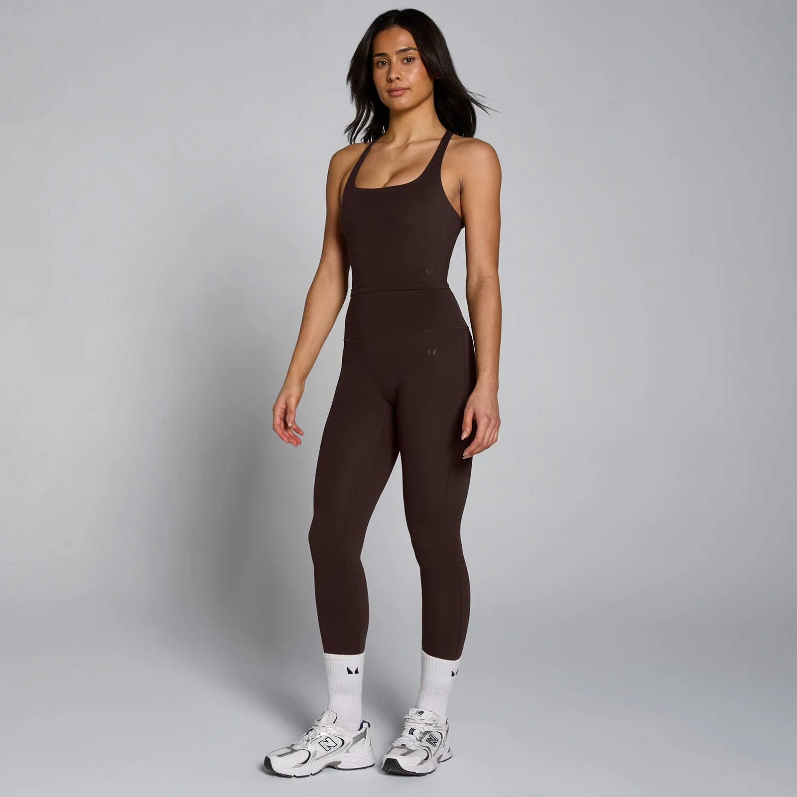 MP Dames Tempo met Bandjes Racerback Top - Cacao - L Afbeelding 3