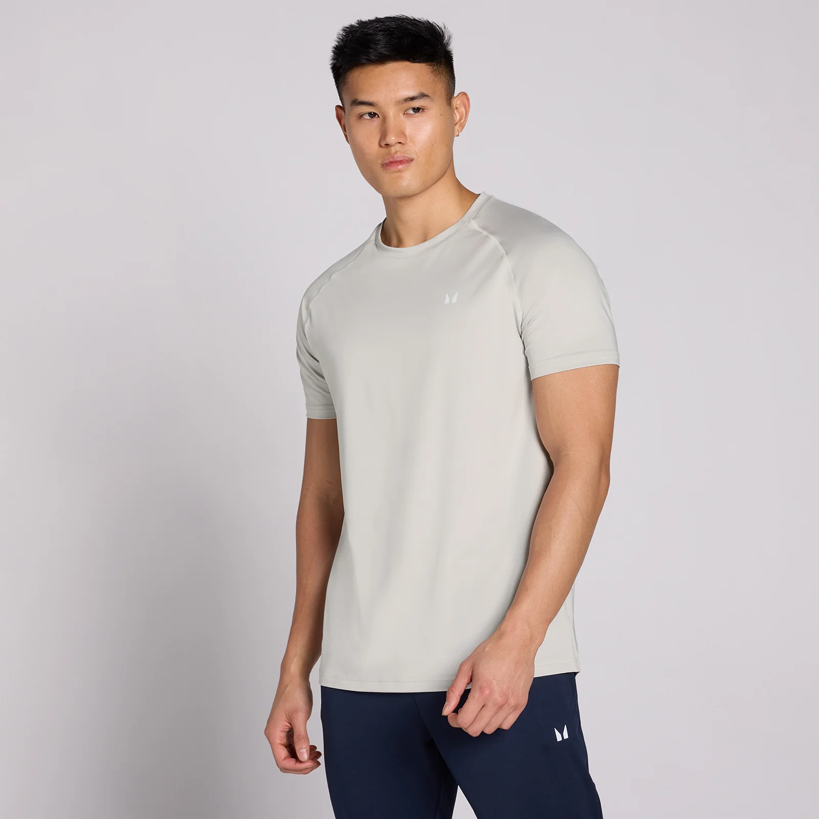 MP Heren Training Korte Mouw T-Shirt - Chrome - L Afbeelding 1