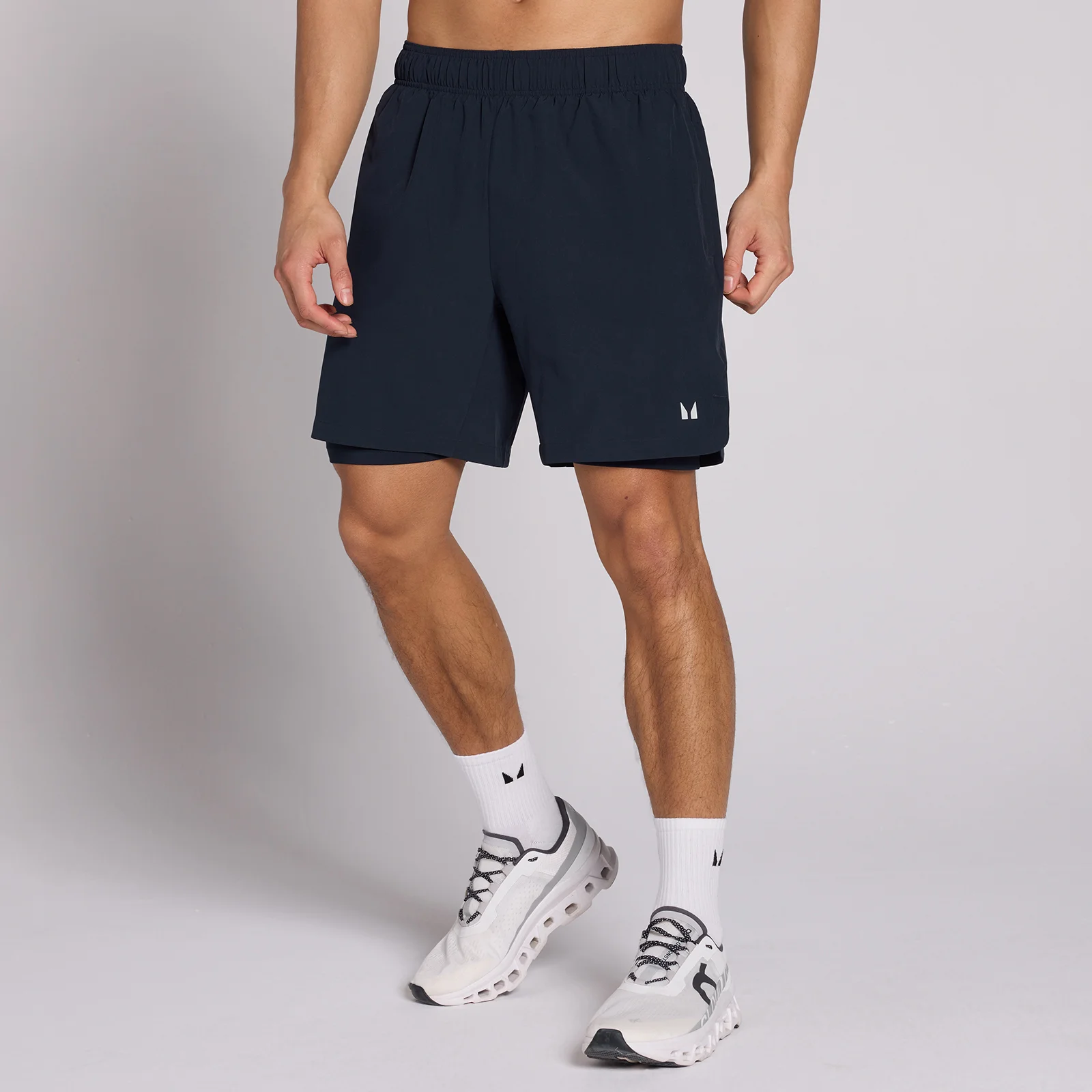 MP Men's 7" 2-in-1 Training Shorts - Dark Navy - M Afbeelding 1