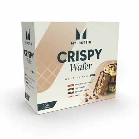 Assortimentsverpakking met knapperige wafels