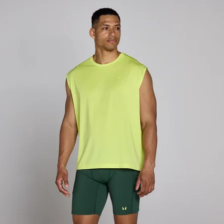 MP Heren Hybrid Oversized Mesh Tanktop - Limoengroen