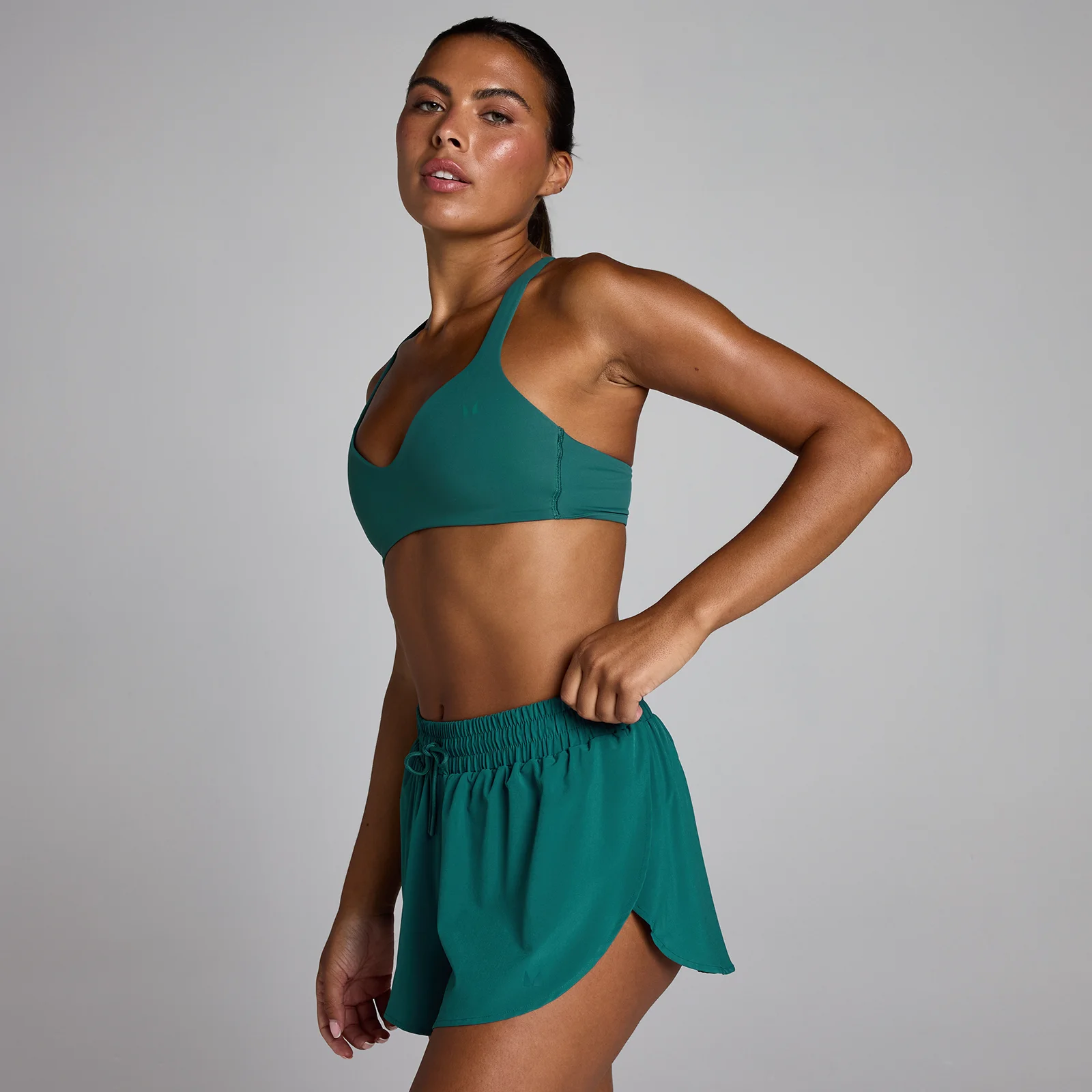 MP Dames Tempo Twist Back Sport-BH - Rich Teal - XS Afbeelding 1