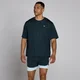 MP Heren Hybrid Oversized Mesh T-Shirt - Faded Blue