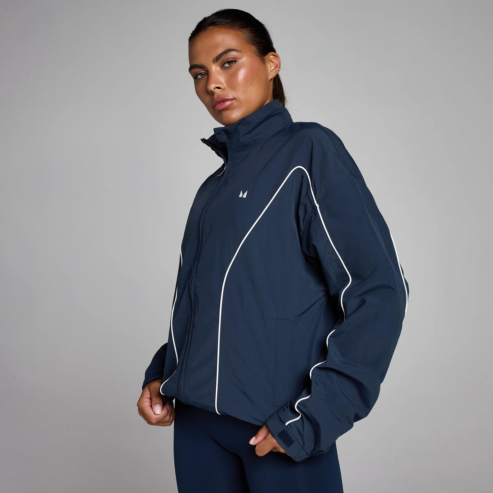 MP Dames Tempo Contrast Geweven Jas - Middernacht - XS Afbeelding 1