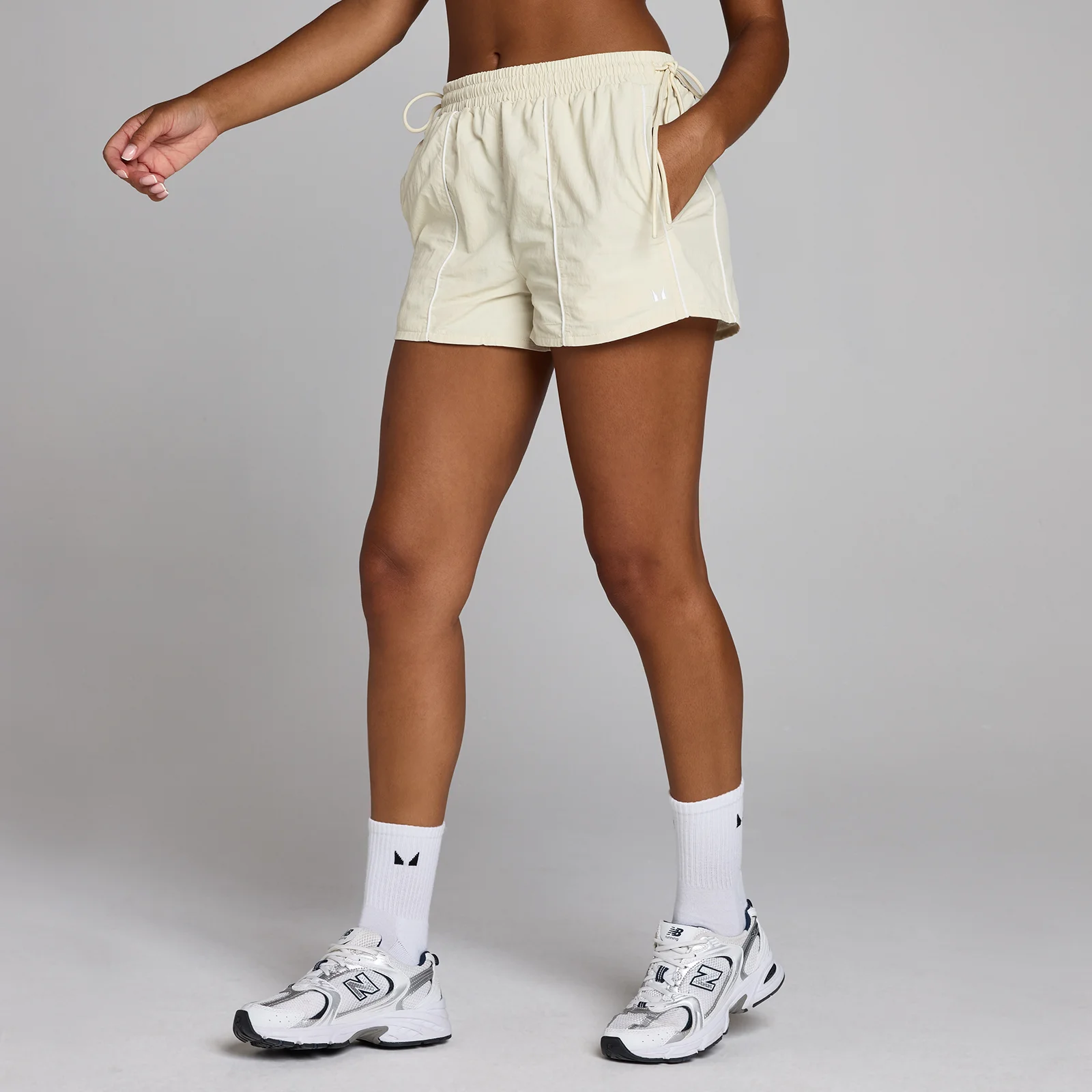 MP Dames Tempo Contrast Tie Geweven Short - Woestijnstof - S Afbeelding 1