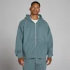 Oversized 2-Way Rits Hoodie - Toekomstblauw