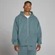 Oversized 2-Way Rits Hoodie - Toekomstblauw