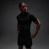 MP Heren Hero Muscle Fit Naadloos T-Shirt - Gewassen Zwart/Alpha Groen
