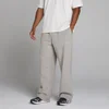 Oversized Rechte Pijp Joggingbroek - Chalk Grey