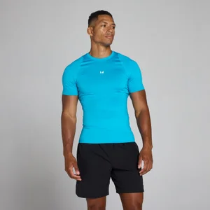 MP Heren Korte Mouw Baselayer T-Shirt - Power Blue - Size XS
