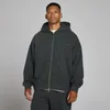 MP Heren Oversized Loopback 2-Wegs Rits Hoodie - Gewassen Zwart