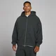 MP Heren Oversized Loopback 2-Wegs Rits Hoodie - Gewassen Zwart