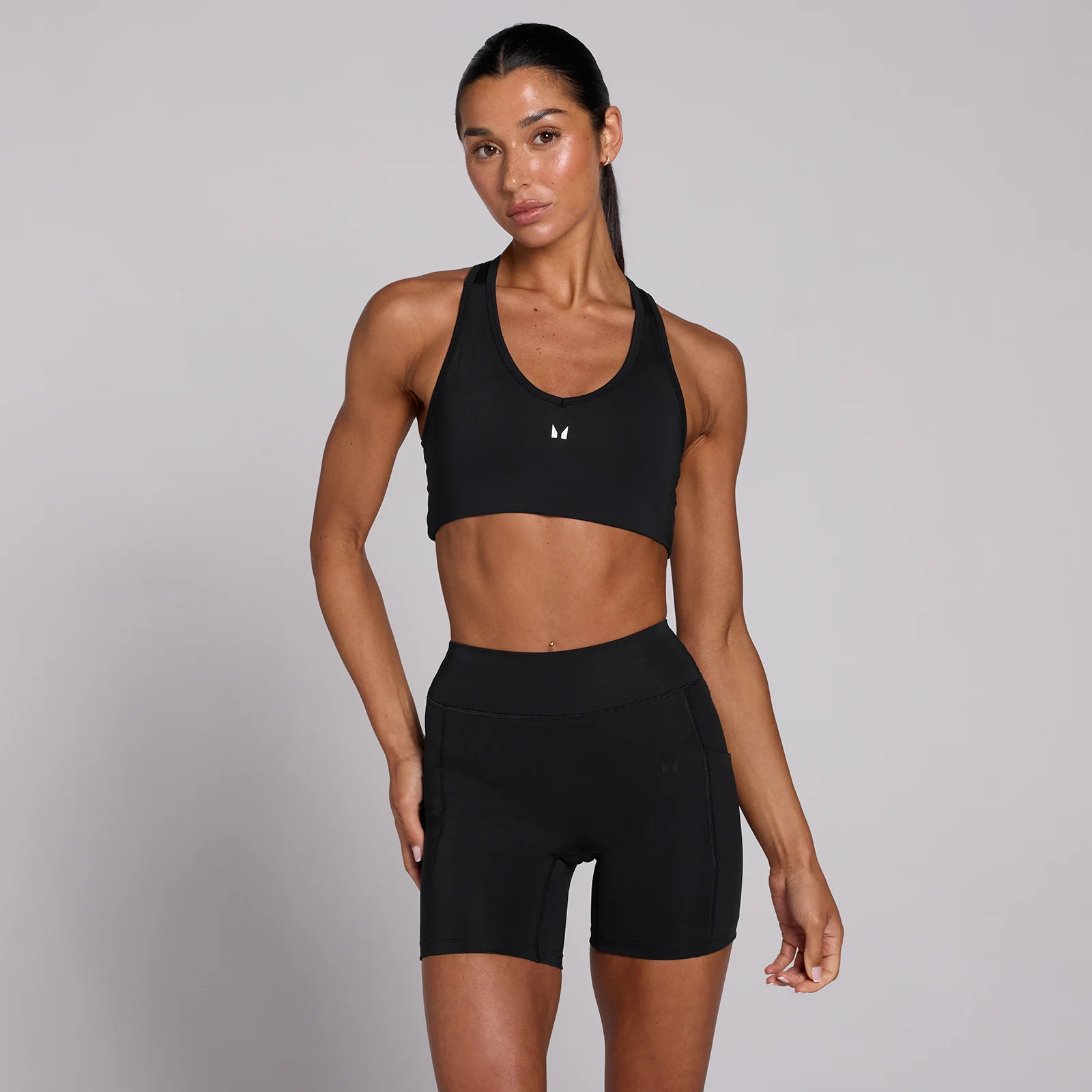 MP Women's Training Racerback Sport-bh - Zwart - XS Afbeelding 1