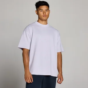 MP Heren Washed Oversized Katoenen T-Shirt - Lila Grijs - Size M
