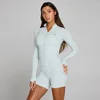 MP Women's Tempo Ultra Naadloze Full Zip Jas - Blauw Aura