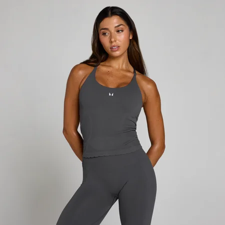 MP Women's Tempo Ultra Naadloze Longline Vest - Robust Grijs