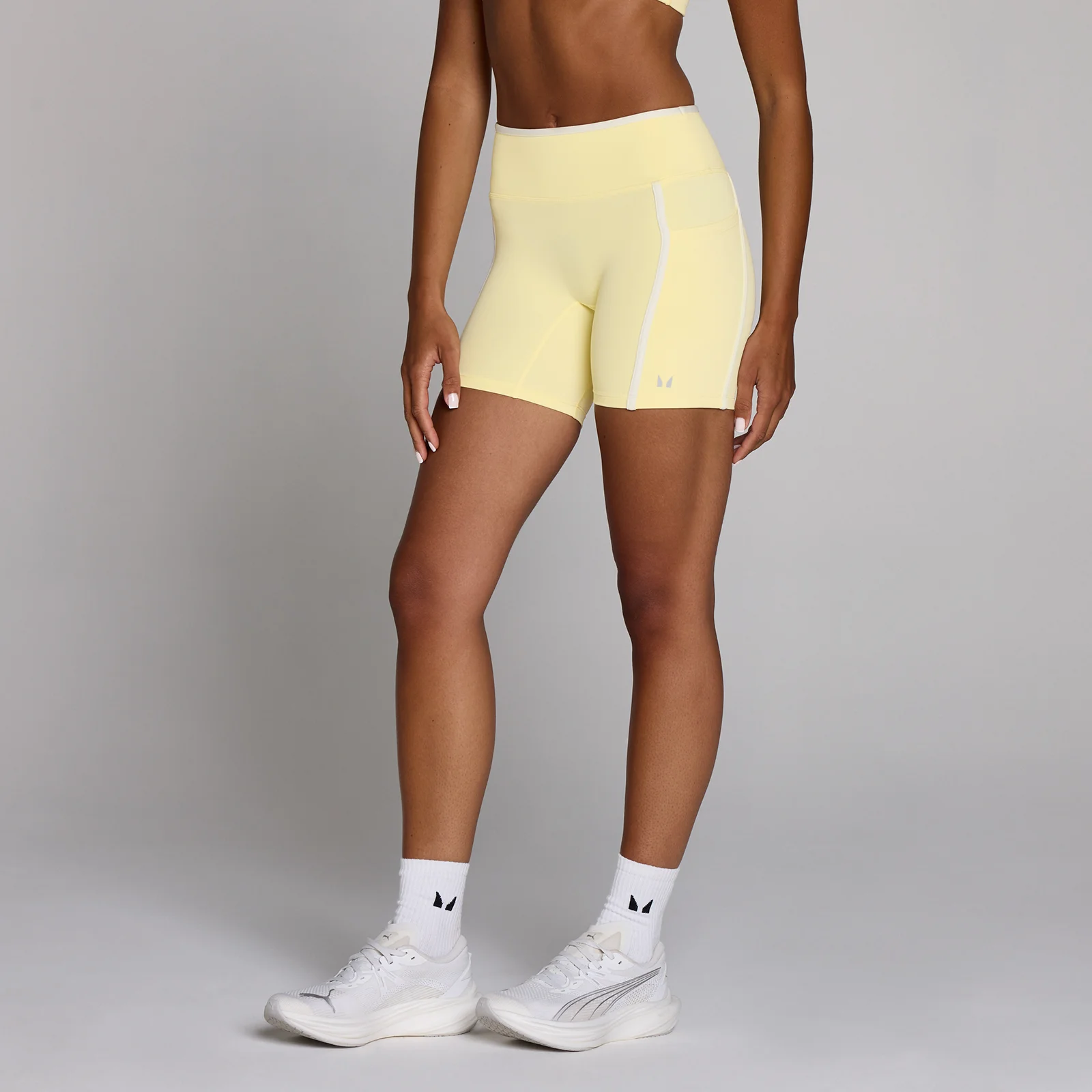 MP Women's Velocity Contrast Cycling Shorts - Botercrème - S Afbeelding 1
