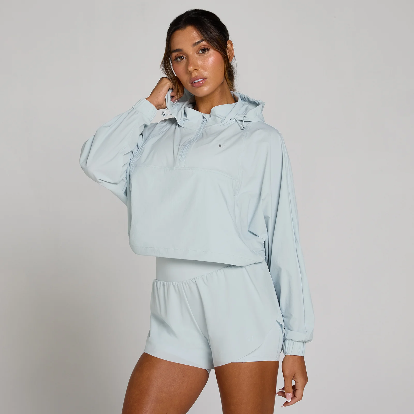 MP Women's Tempo Ultra 1/4 Zip Geweven Jas - Blauw Aura - XS Afbeelding 1