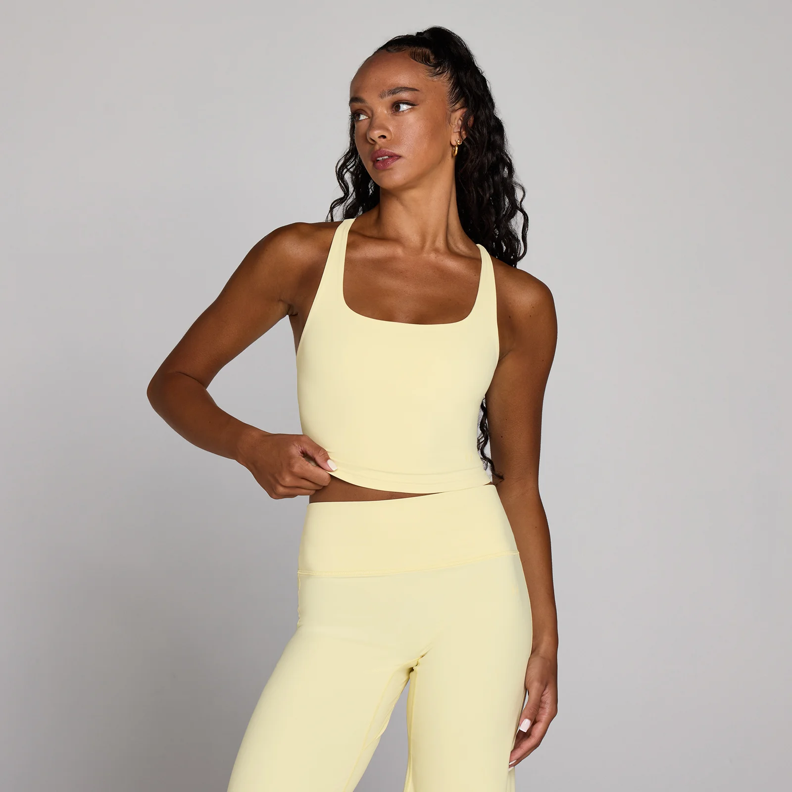 MP Dames Tempo Racerback Vest met Bandjes - Buttercream - XL Afbeelding 1