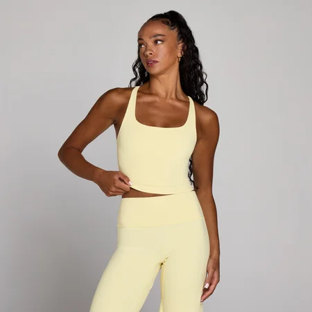 MP Dames Tempo Racerback Vest met Bandjes - Buttercream