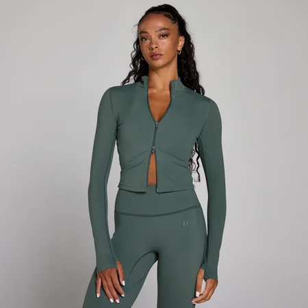 MP Dames Tempo Verkorte Jas - Cloudy Green