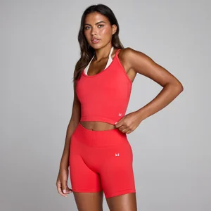 MP Dames Naadloos Gelaagd Hesje - Crimson - Size XS