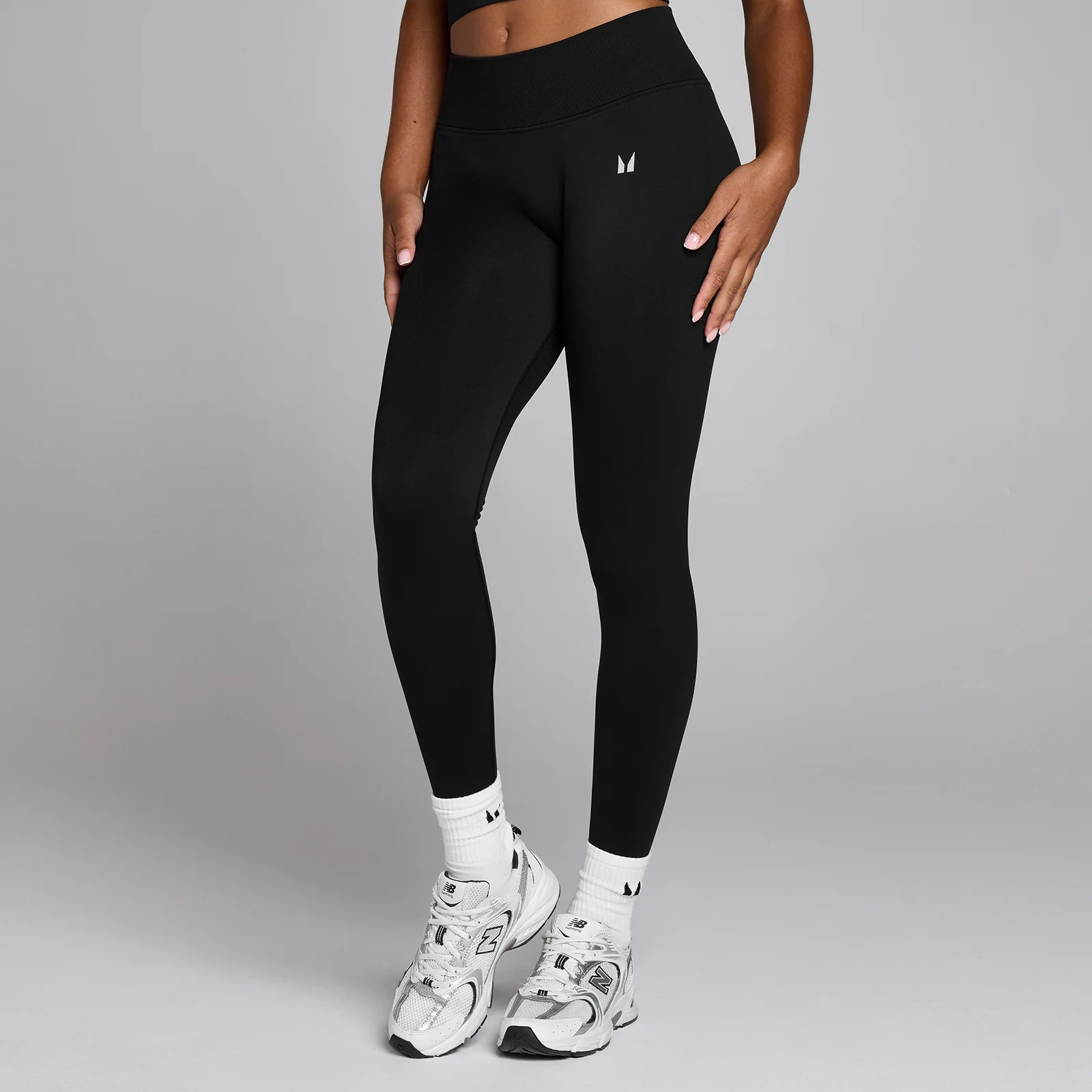 MP Women's Seamless Invisible Scrunch Legging - Gewassen Zwart - XS Afbeelding 1
