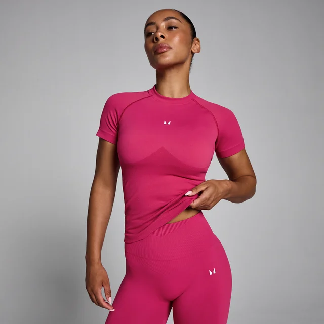 MP Women's Lift Naadloos Body Fit T-Shirt - Bold Berry