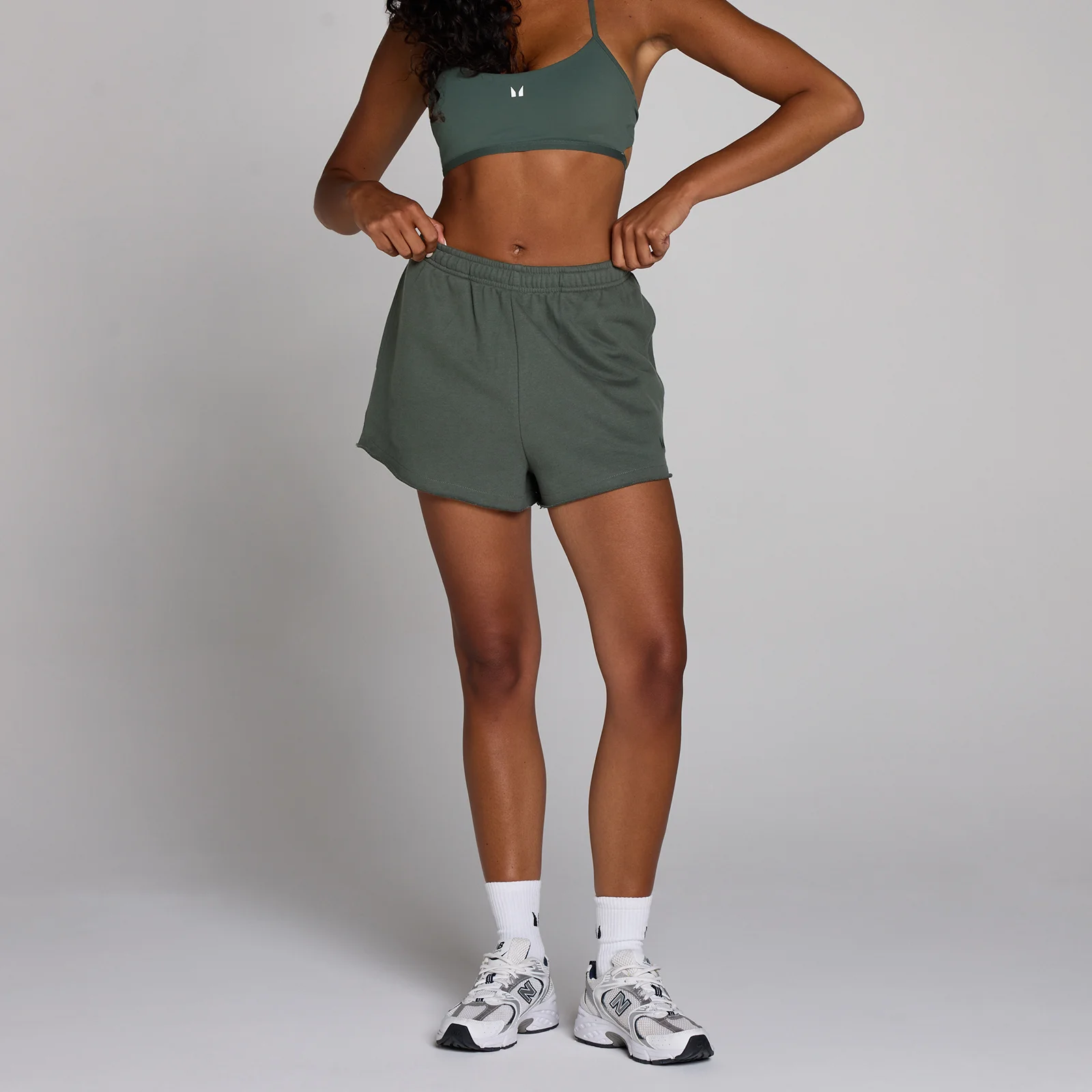 MP Women's Lifestyle Sweatshorts - Cloudy Green - XXL Afbeelding 1