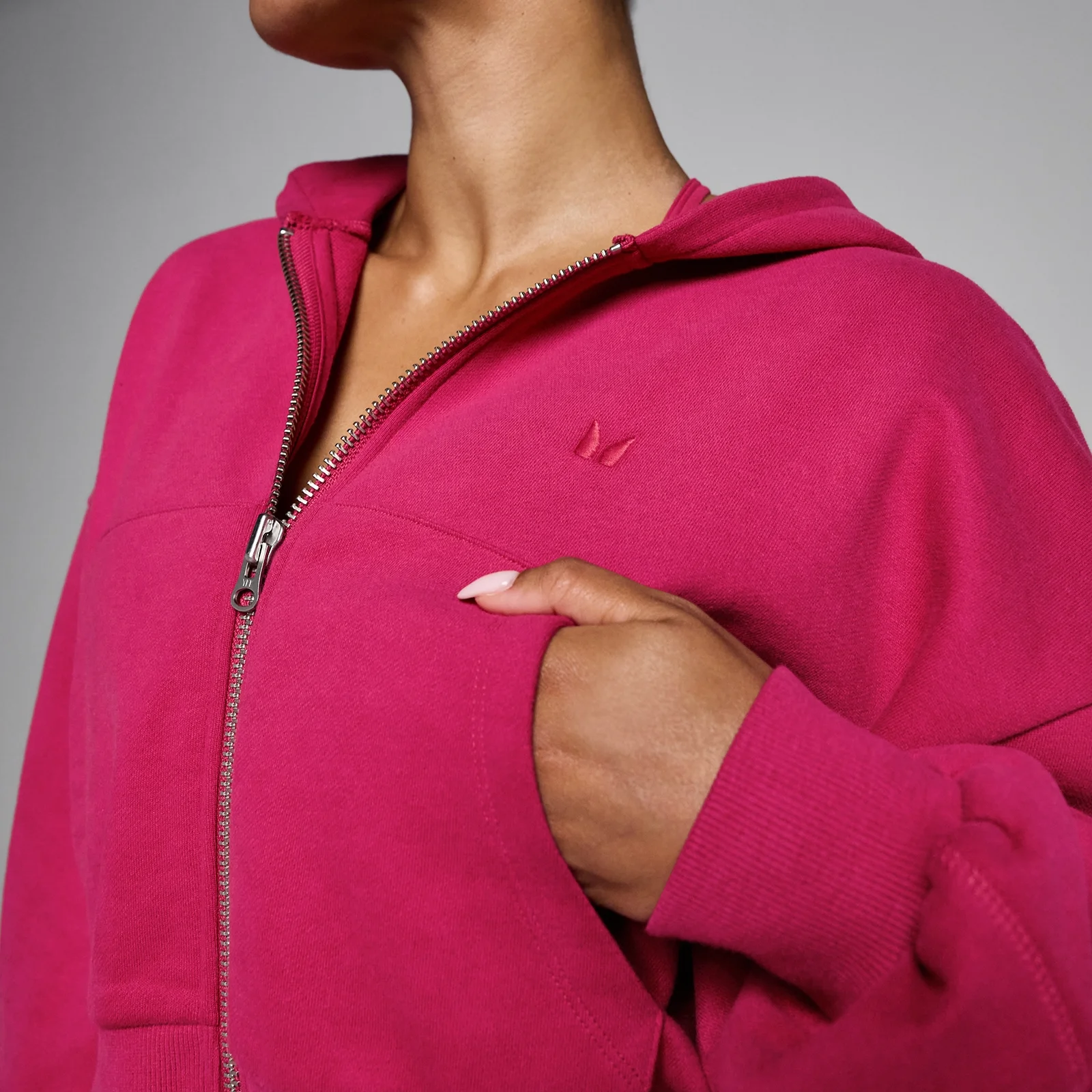 MP Women's Lifestyle Hoodie met Rits - Bold Berry - S Afbeelding 4
