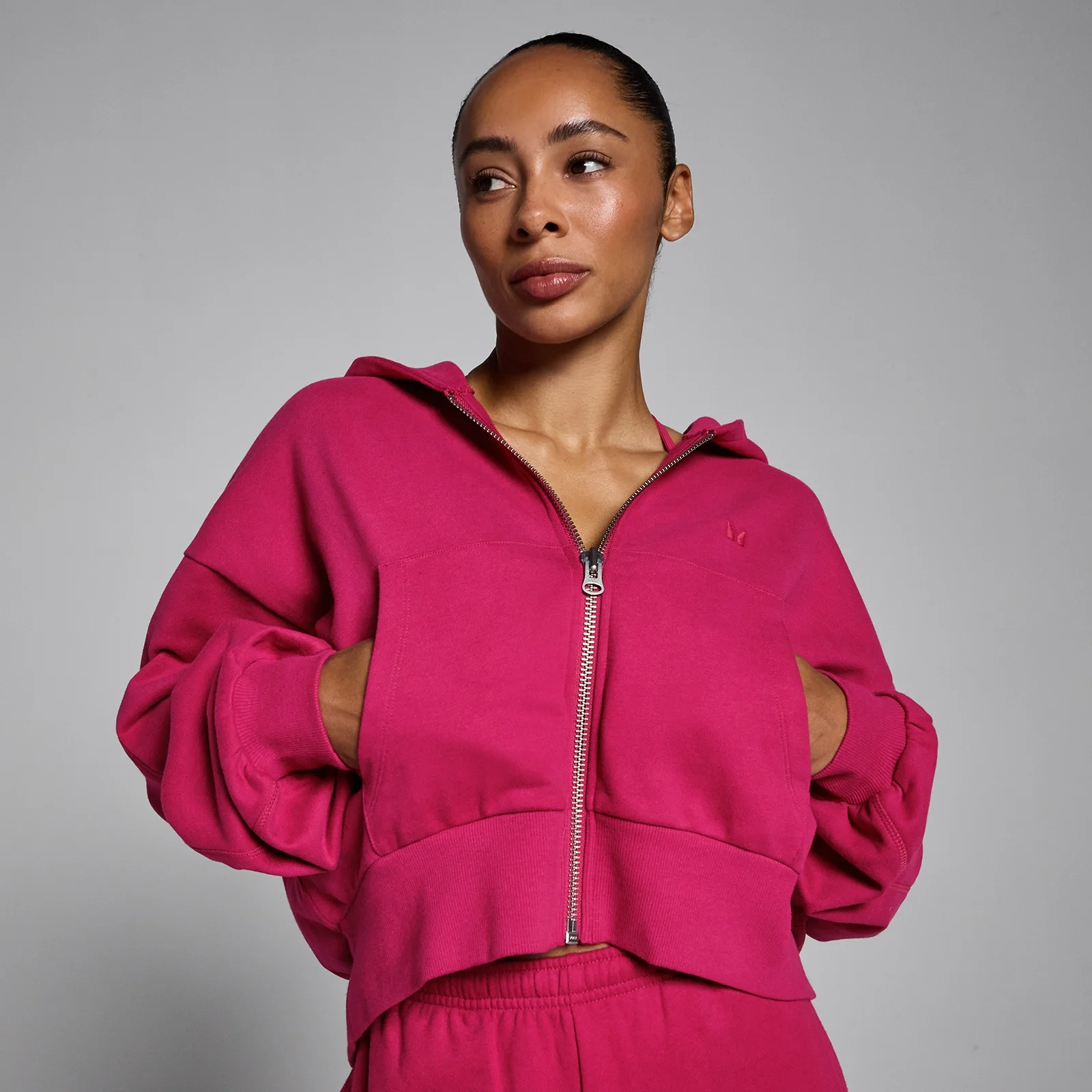 MP Women's Lifestyle Hoodie met Rits - Bold Berry - S Afbeelding 1