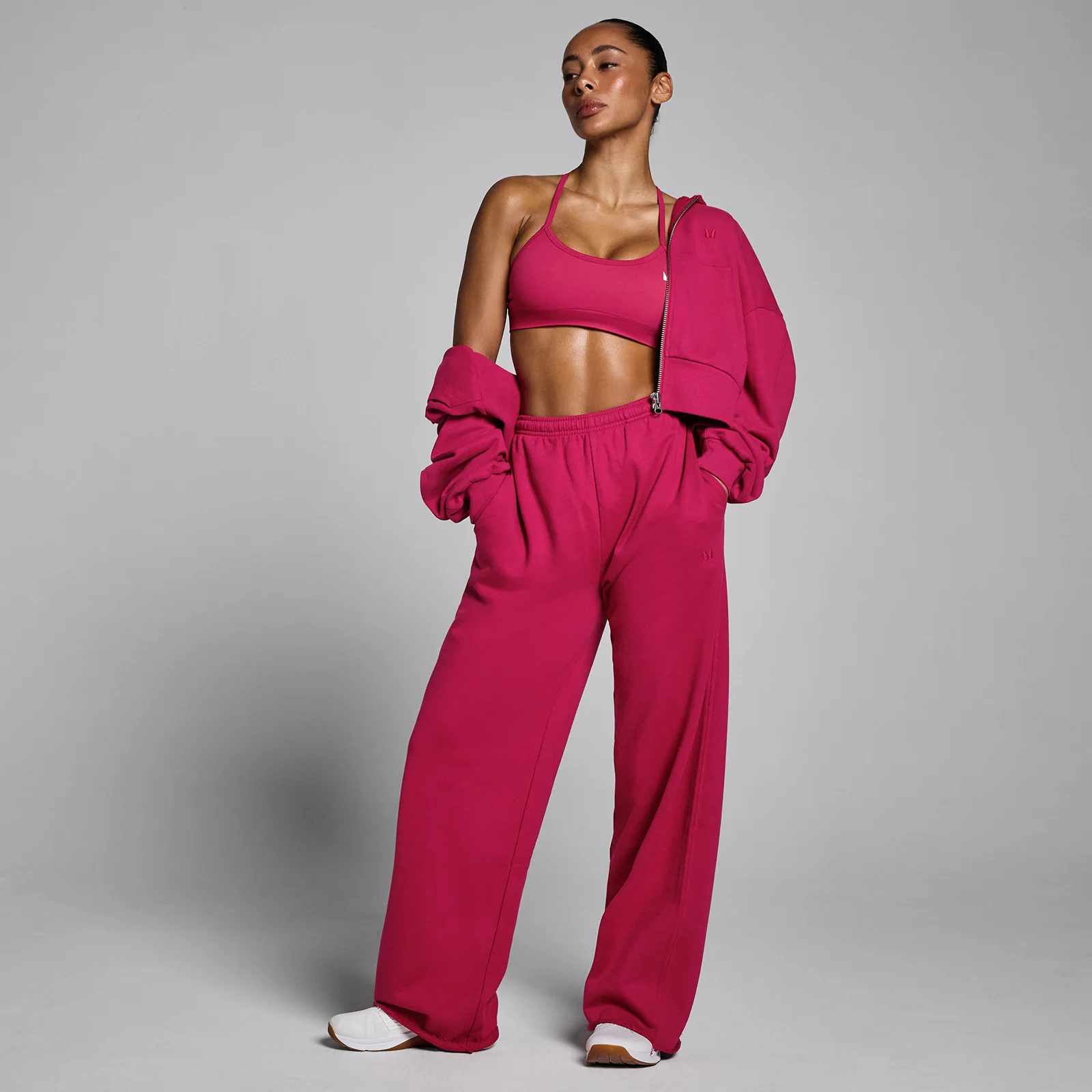 MP Women's Lifestyle Hoodie met Rits - Bold Berry - S Afbeelding 3