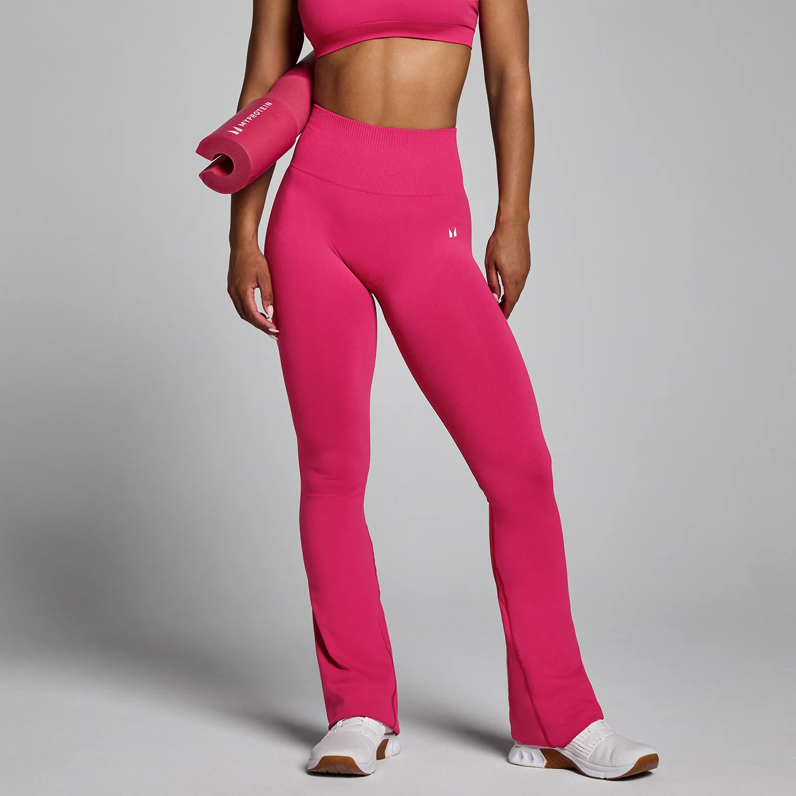 MP Dames Tempo Seamless Flared Legging - Bold Berry - XS Afbeelding 1