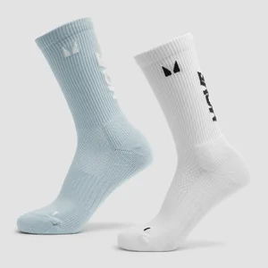 MP Move Club Hardloopsokken (2 paar) - Babyblauw/Wit - Size UK 2-5