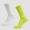 MP Move Club Hardloopsokken (2 paar) - Groen Glow/Wit