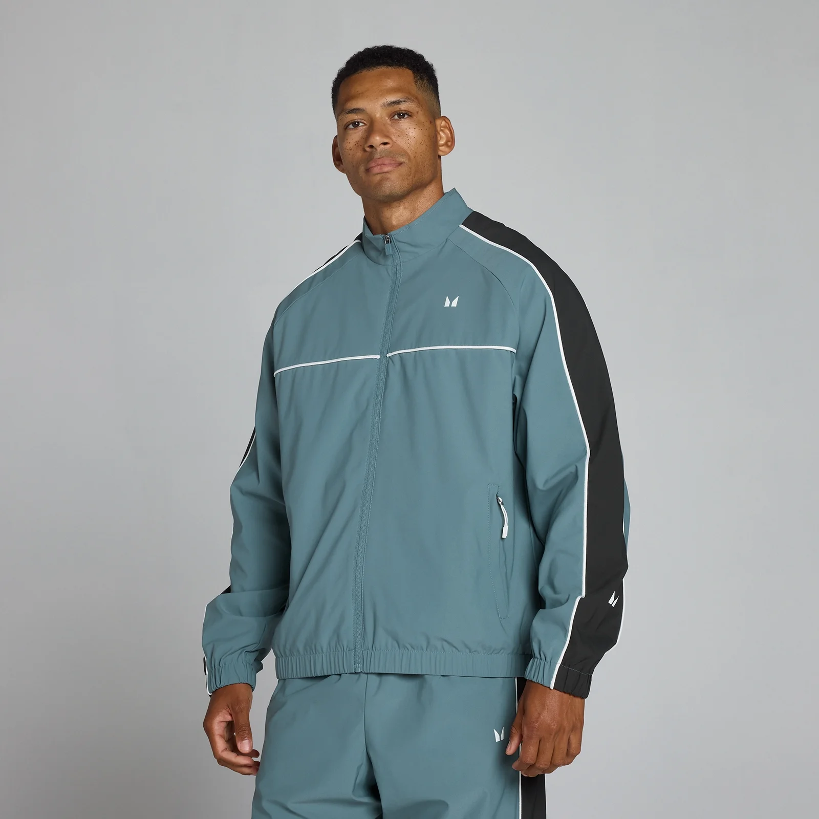 MP Men's Lift Geweven Trainingsjack - Middernacht Leisteen - XS Afbeelding 1