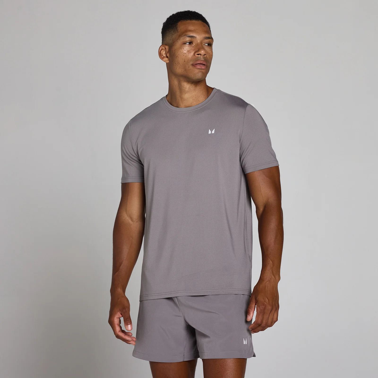 MP Men's Training Grid T-Shirt - Graphite - XS Afbeelding 1