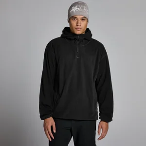 MP Heren Fleece 1/4 Rits Hoodie - Zwart - Size XS