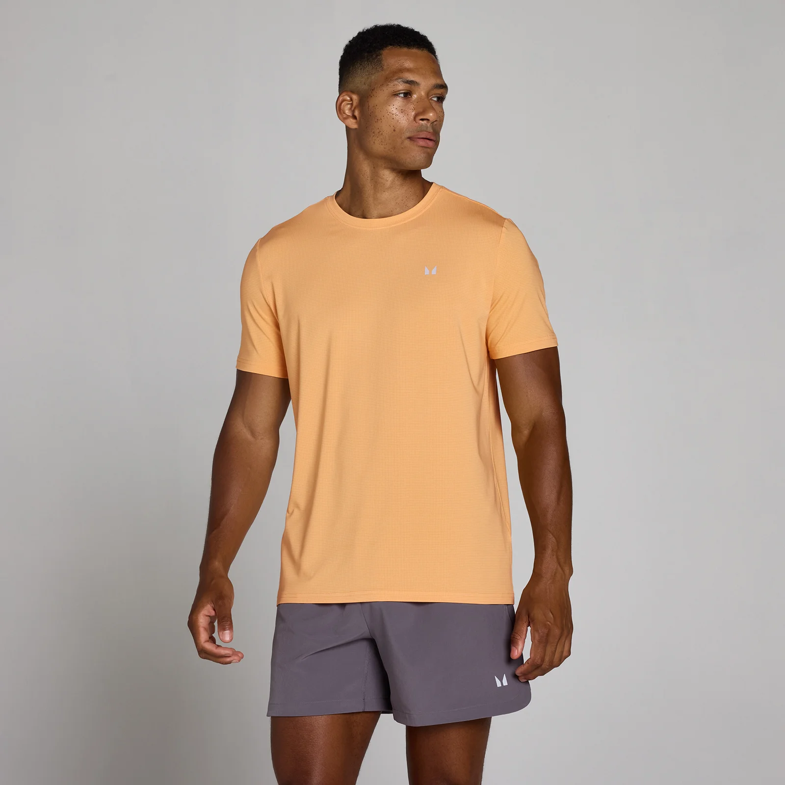 MP Men's Training Grid T-Shirt - Apricot - M Afbeelding 1