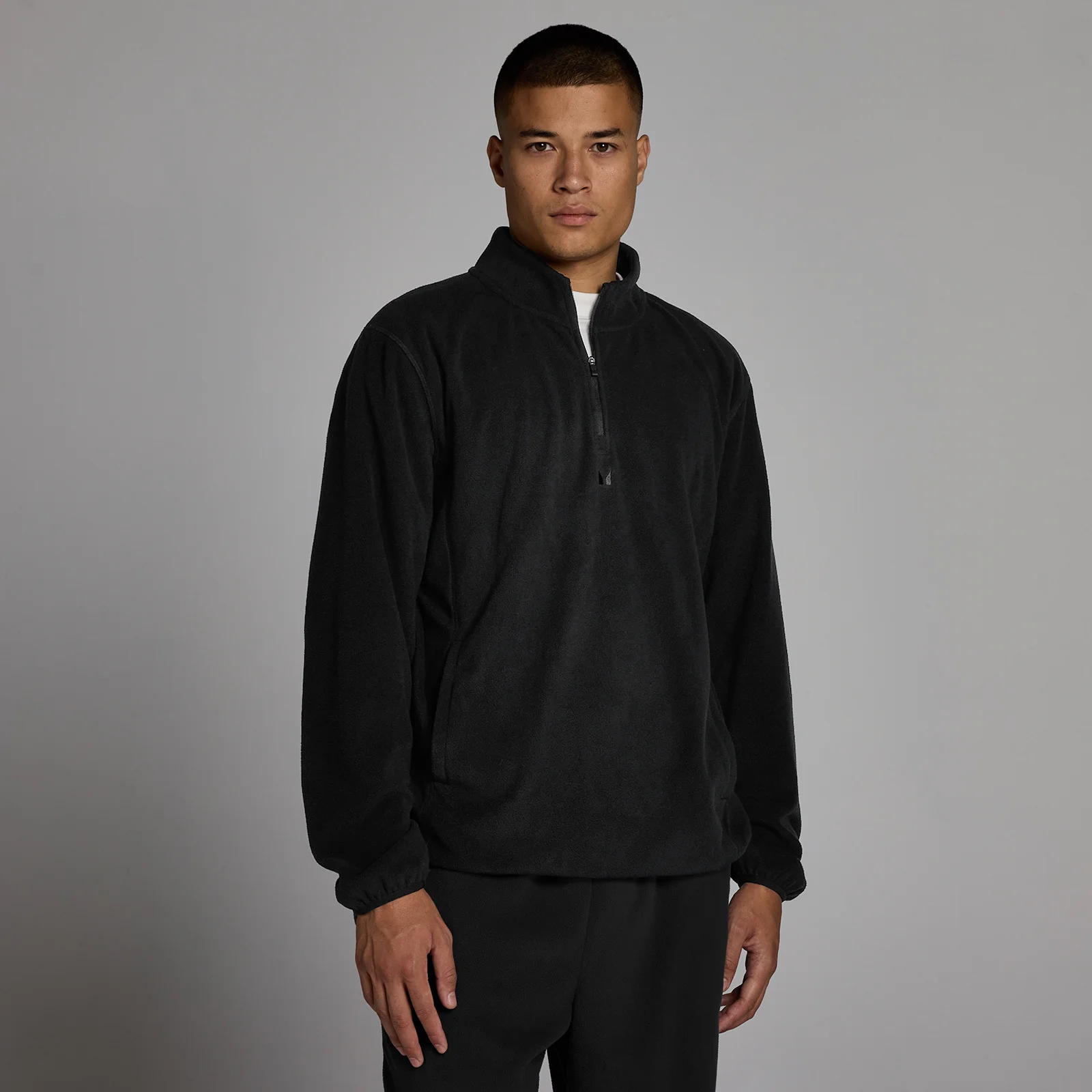 MP Heren Fleece 1/4 Rits - Zwart - M Afbeelding 1