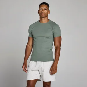 MP Heren Lift Geribd Muscle Fit T-Shirt - Gunmetal - Size M