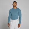 MP Heren Lift Geribd Muscle Fit Longsleeve - Midnight Slate
