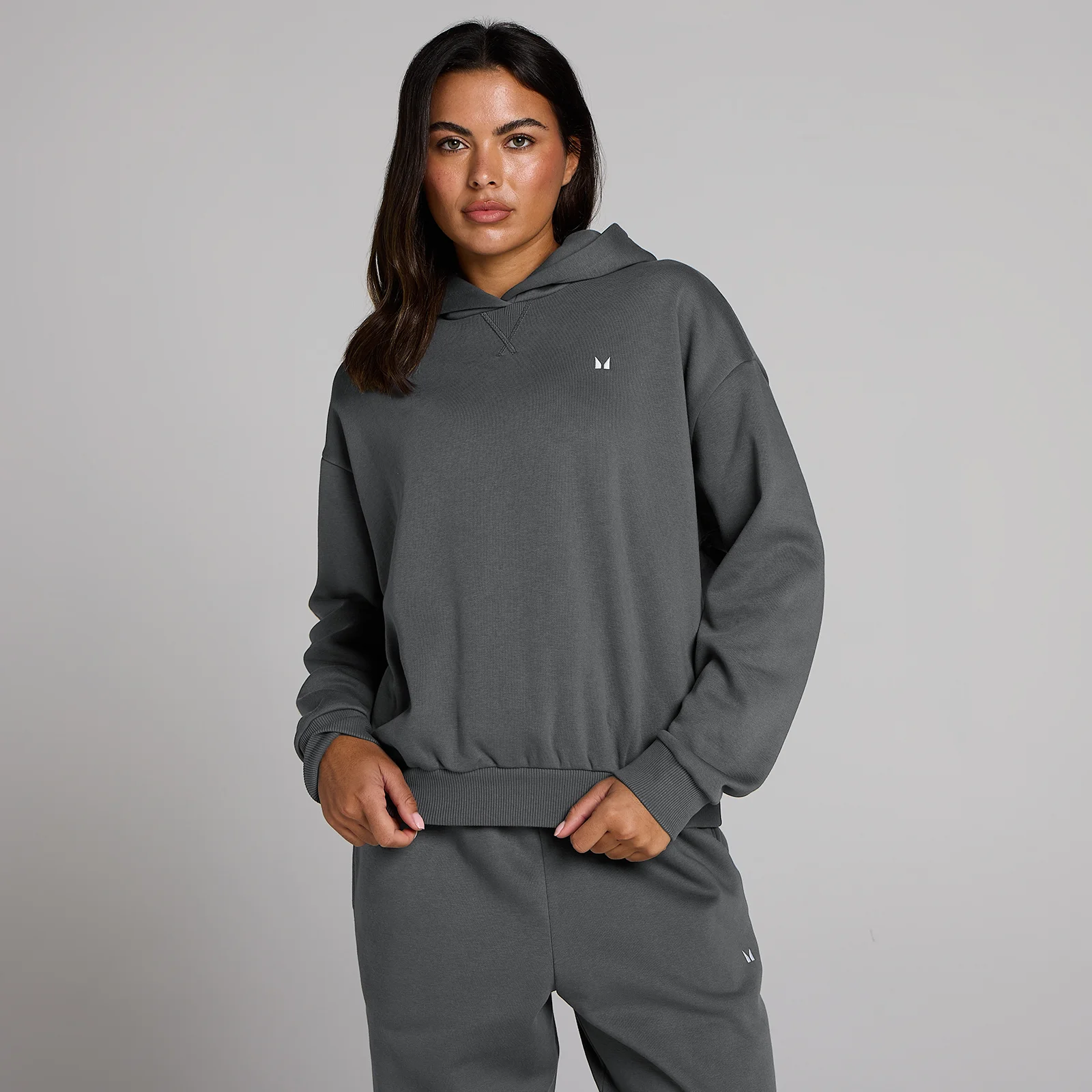 MP Basics Oversized Hoodie voor Dames - Donkergrijs - M Afbeelding 1