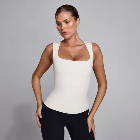 MP Dames SculptForm Square Neck Vest - Pearl