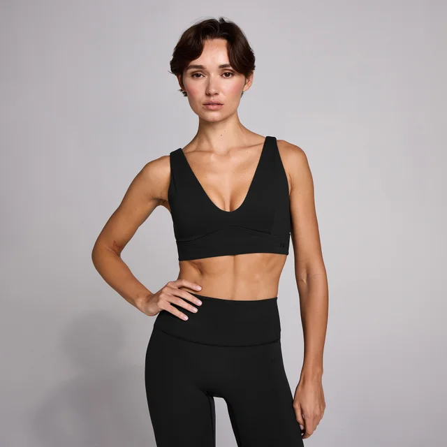 MP Dames SculptForm V-Neck Longline Sport-bh - Zwart